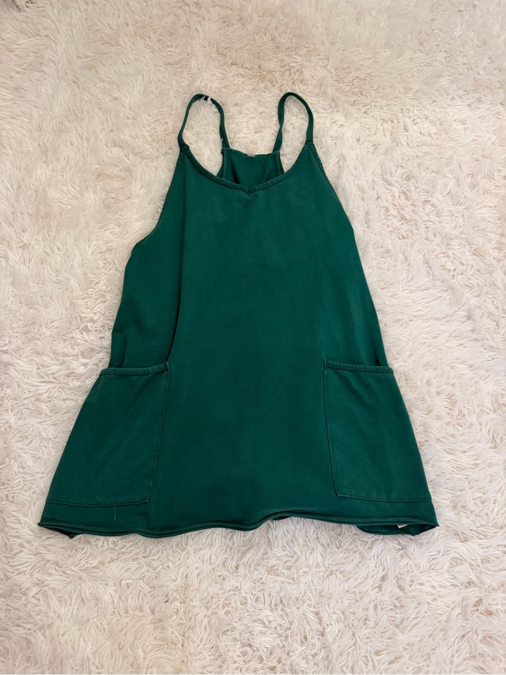 FP Movement by Free People Emerald Green Racerback Pocket Mini Dress - Picture 2 of 3